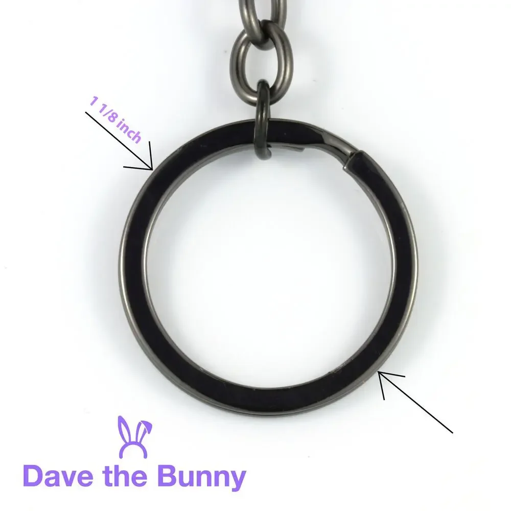 Sheep Charm Keychain Cute Animal Farm Accessory With Black Ring And Silver Sheep